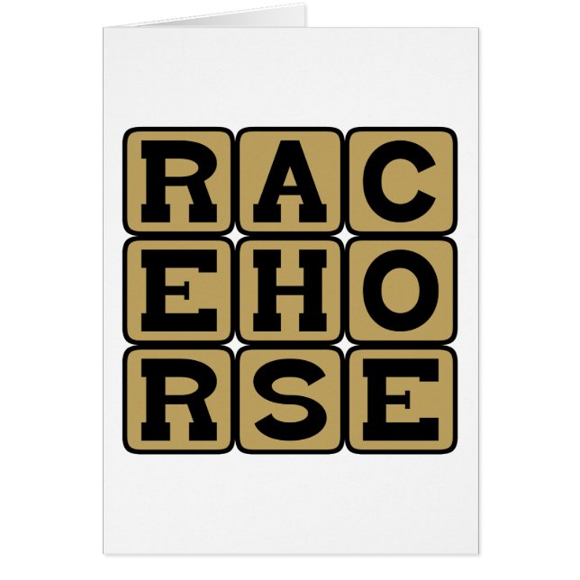 Racehorse, Equestrian Athlete (Voorkant)