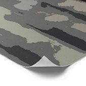 Racehorse met jockey in blauw Poster (Hoek)