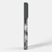 Racehorse met jockey in blauwe mobiele telefoon ca Case-Mate iPhone case (Achterkant / Rechts)