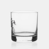 Racehorse Moderne ruitersport aangepaste naam Whisky Glas (Links)