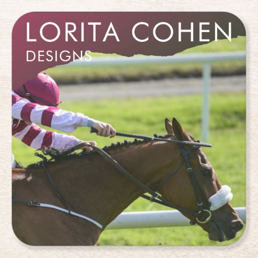 Racehorse Onderzetters Gift Jockey Kentucky Derby (Voorkant)