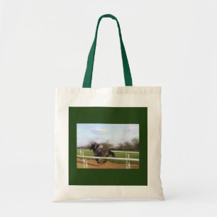 Racehorse Running Canvas tas