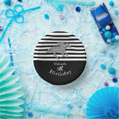 Racehorse Zwart Wit Strepen Verjaardag Papieren Kommen (Feest)