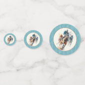 Racehorses en Jockeys Derby Confetti (Voorkanten)