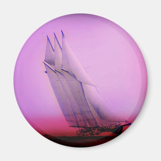  racejacht Magnet (Voorkant)