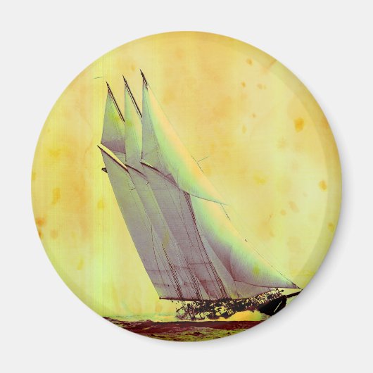 racejacht Magnet (Voorkant)