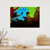 racekunst poster (Keuken)