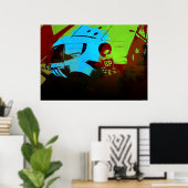 racekunst poster (Thuiskantoor)