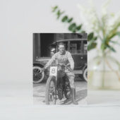 Racemachine uit de jaren 20 briefkaart (Staand voorkant)