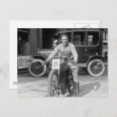 Racemachine uit de jaren 20 briefkaart (Voorkant / Achterkant)