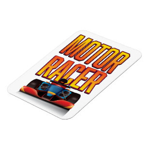 Racemotor auto magneet