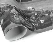 Racemotorfiets Cadeaupapier (Rol Hoek)