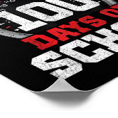 Racen door 100 dagen schoolraceauto 100e D Poster (Hoek)