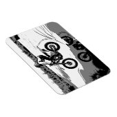 Racen door het water - Motorcross Rider Magneet (Rechterzijde)