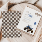 Racen in een Quad Bike Verjaardag uitnodiging