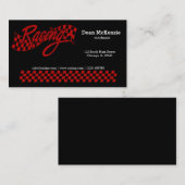 Racen, kies uw achtergrondkleur visitekaartje (Voorkant / Achterkant)