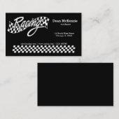 Racen, kies uw achtergrondkleur visitekaartje (Voorkant / Achterkant)