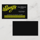 Racen, kies uw achtergrondkleur visitekaartje (Voorkant / Achterkant)