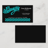 Racen, kies uw achtergrondkleur visitekaartje (Voorkant / Achterkant)