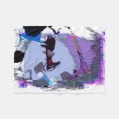 Racen naar scoot - Stuntscooter Fleece Deken (Voorkant (Horizontaal))