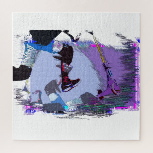 Racen naar scoot - Stuntscooter Legpuzzel