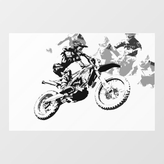 Racen om te winnen - Motorcross Racers Raamsticker (Vel)