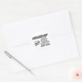 RACEN OMDAT RONDE STICKER (Envelop)
