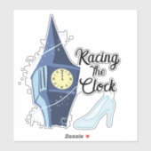 Racen op de klok sticker (Vel)
