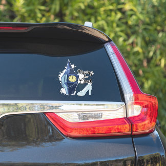 Racen op de klok sticker