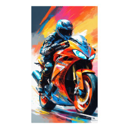 racen op hoge snelheid foto afdruk