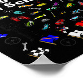 Racen tot 100 dagen van de schoolrasauto die men a poster (Hoek)