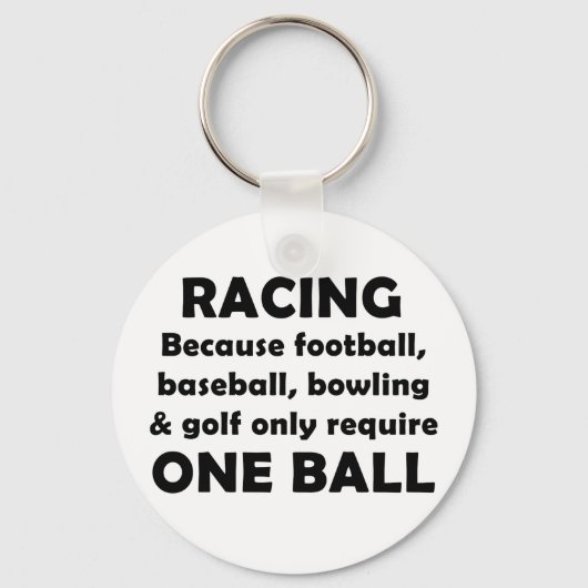 Racen vereist ballen sleutelhanger (Voorkant)