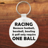 Racen vereist ballen sleutelhanger (Voorkant)