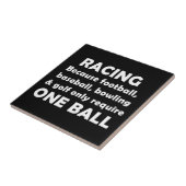 Racen vereist ballen tegeltje (Zijkant)