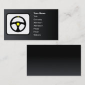 Racend driver Logo  zwart Visitekaartje (Voorkant / Achterkant)
