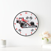 Racende Auto Wandklok (Huis)