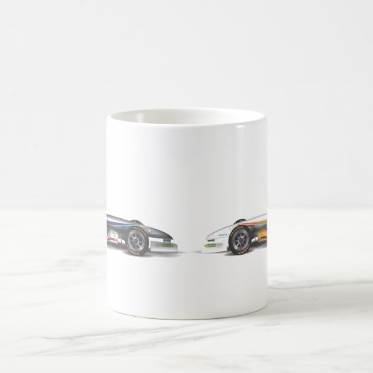 Racende auto's koffiemok (Center)