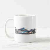 Racende auto's koffiemok (Links)