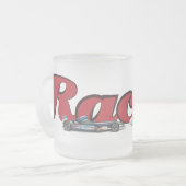 Racende Auto's Matglas Koffiemok (Voorkant links)