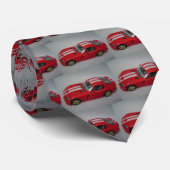 Racende auto's stropdas (Opgerold)