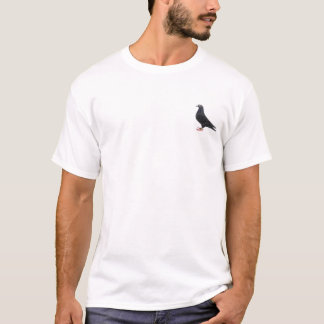Racende duif T-shirt. Voeg je eigen tekst toe T-shirt