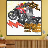 Racende Fiets Kunst Canvas Afdruk (Insitu (Woonkamer))