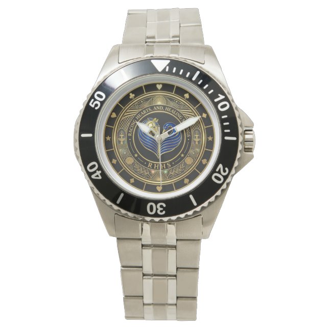 Racende harten en helende bronnen horloge (Voorkant)