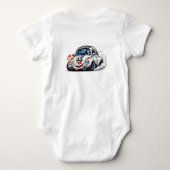 Racende Kever Baby Body Romper (Achterkant)