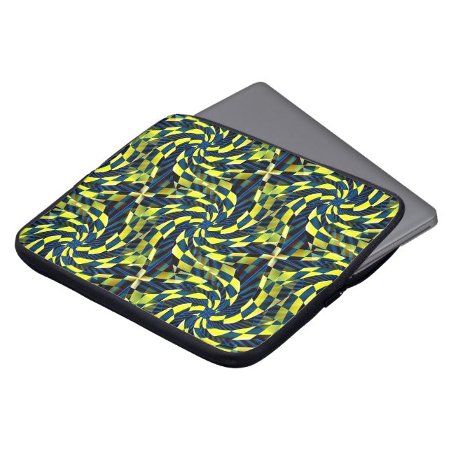 Racende vlaggen..... laptop sleeve (Voorkant top)