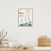 Racentekens eerste verjaardag poster (Keuken)