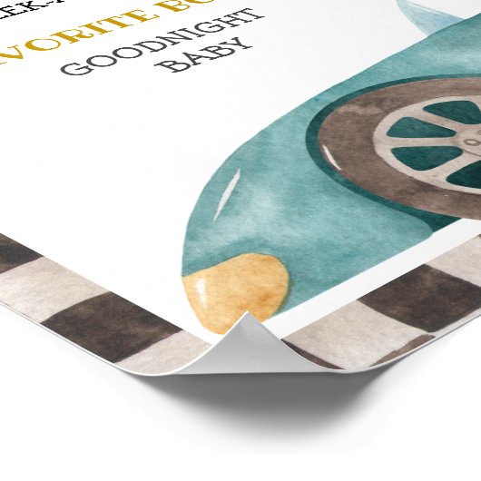 Racentekens eerste verjaardag poster (Hoek)