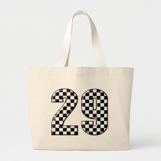 racenummer 29 grote tote bag (Voorkant)