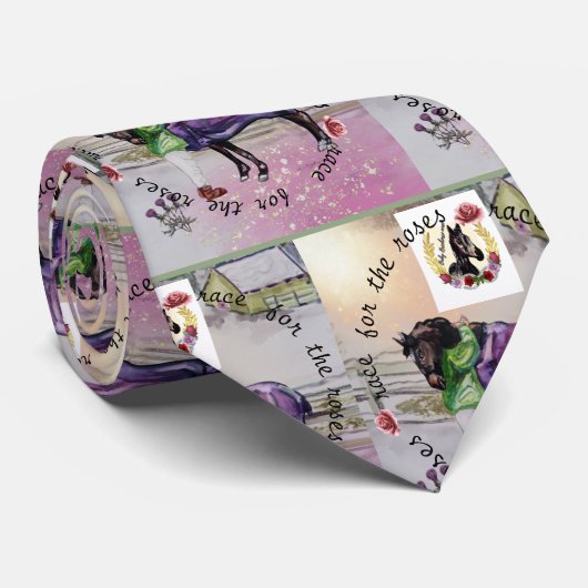 Racepaard Derby stropdas (Opgerold)