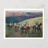 Racepaarden in een landschap Edgar Degas Briefkaart (Voorkant)